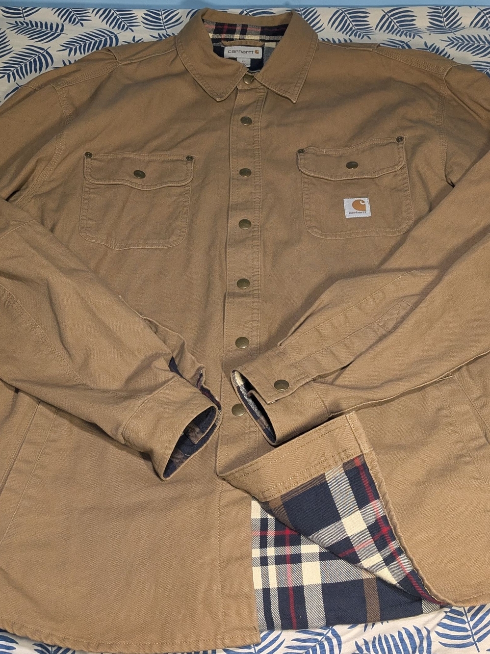 Carhartt Men's Tan Workshirt Jacket